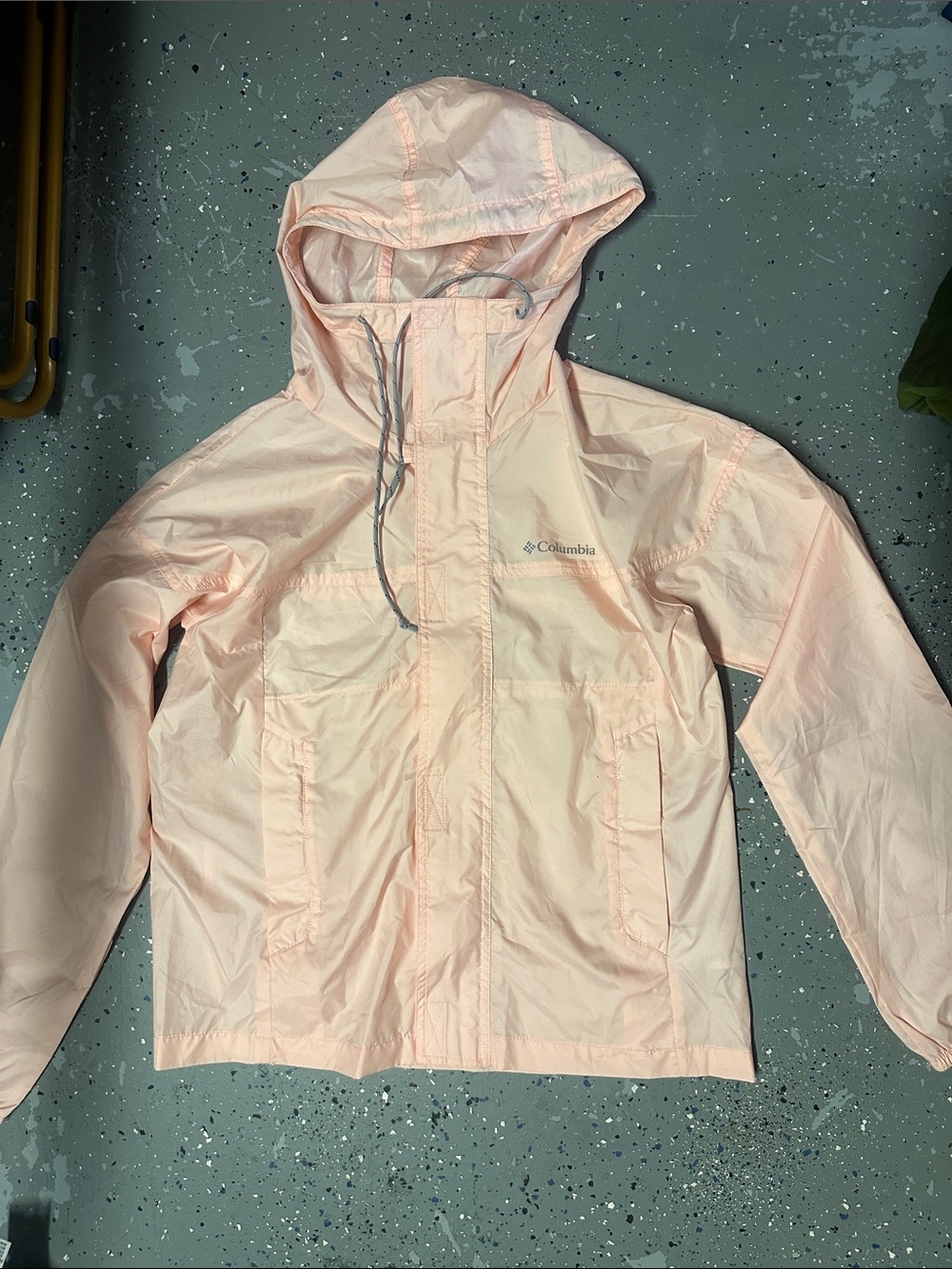 Columbia Kids Hooded Rain Jacket - Light Pink